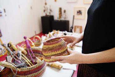 Basket weaving from Djilpin Arts - Tourism NT/Elise Derwin