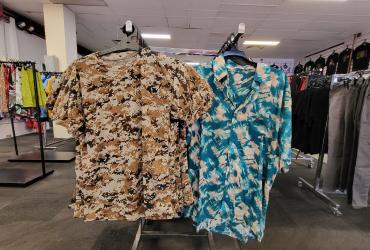 clothing on displayed