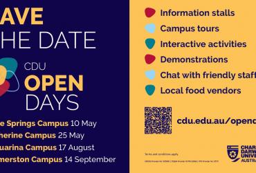 Save the Date - CDU Open Day 