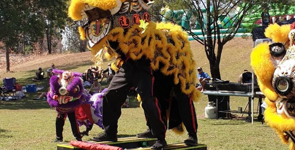 Lion Dance at the Pine Creek Gold Rush Festival